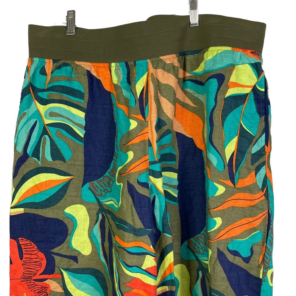 Soft Surroundings Aliso Point Tropical Linen Pants - Picture 4 of 5